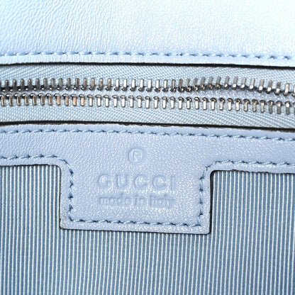 Gucci Calfskin Matelasse Medium GG Marmont Shoulder Bag Porcelain Light Blue 6 of 11