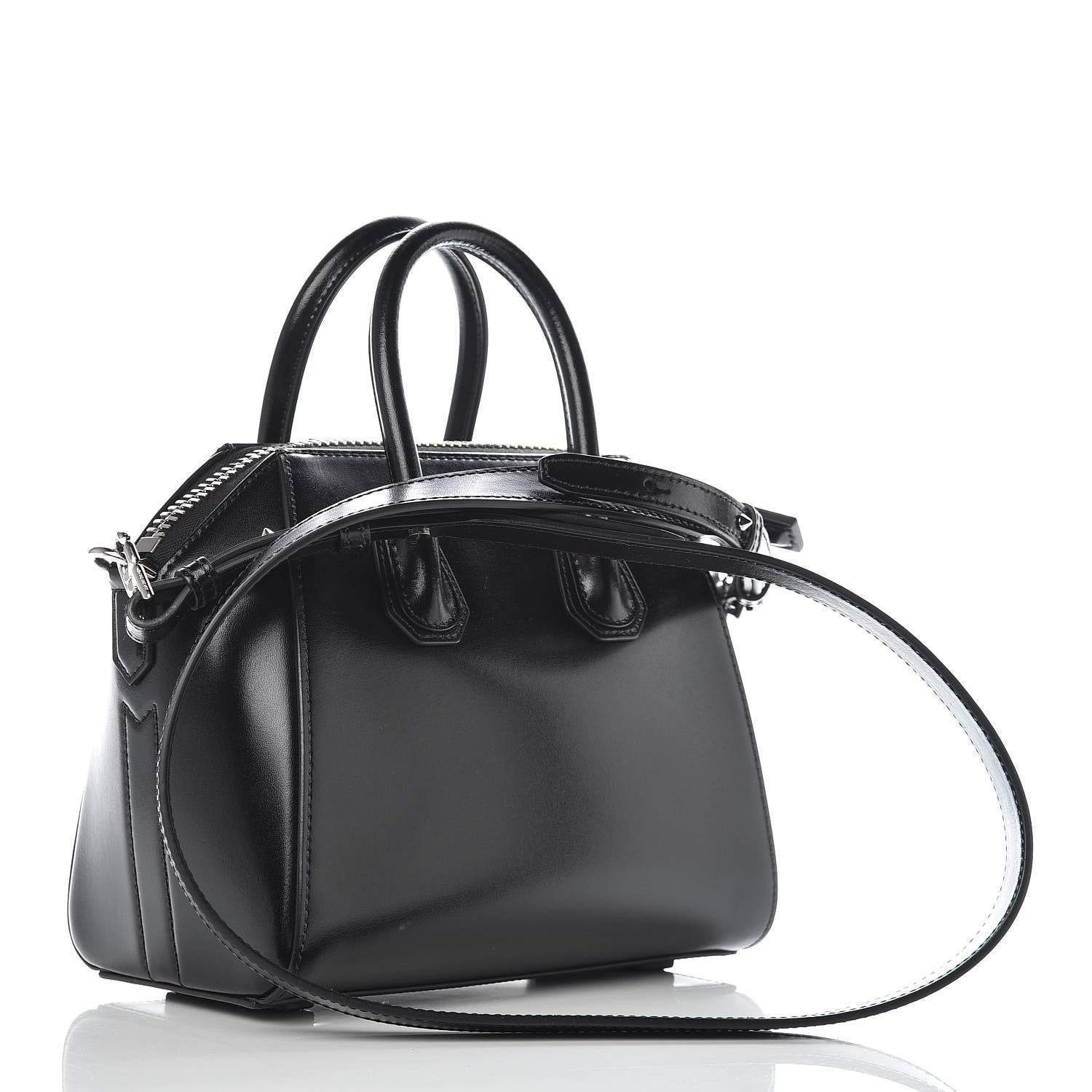 Givenchy Shiny Lord Calfskin Mini Antigona Black 3 of 12
