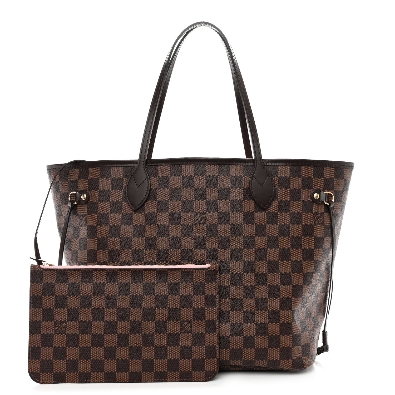 Louis Vuitton LOUIS VUITTON Damier Ebene Neo Neverfull MM Rose Ballerine 3 of 15