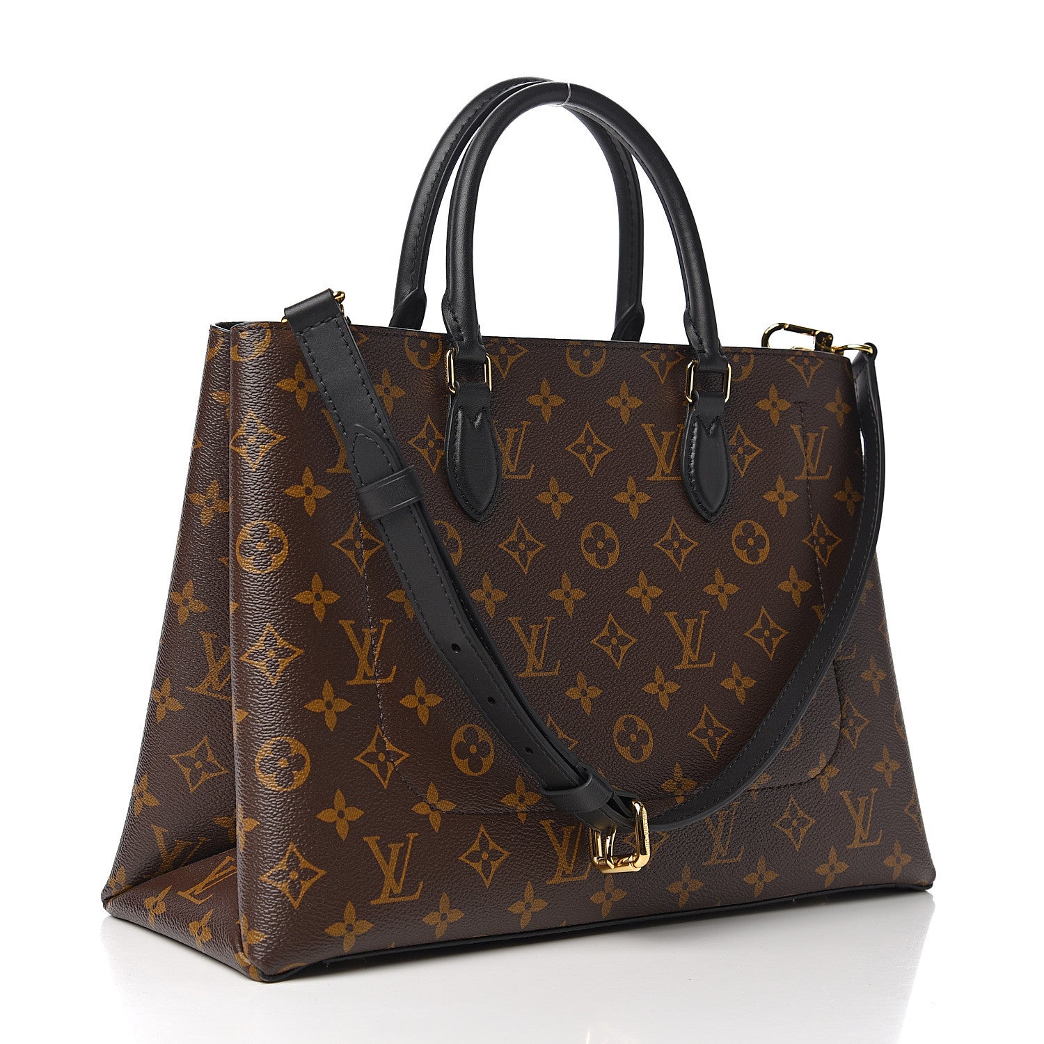 Louis Vuitton Monogram Flower Tote Black 2 of 8
