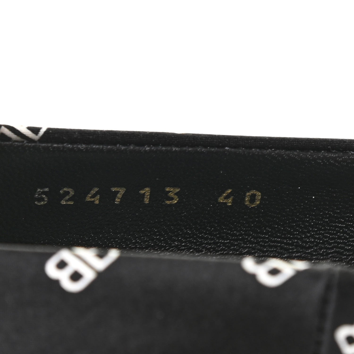 Balenciaga Crepe Satin BB Allover Logo Knife 100mm Pumps 40 Black 8 of 10