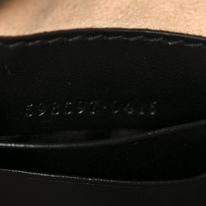 Gucci Calfskin Matelasse Mini GG Marmont Crossbody Bag Black 7 of 11