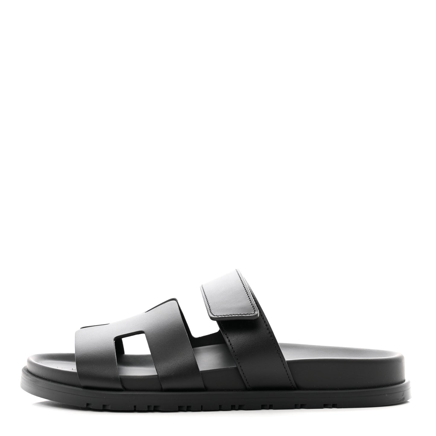 Calfskin Womens Chypre Sandals 39.5 Black