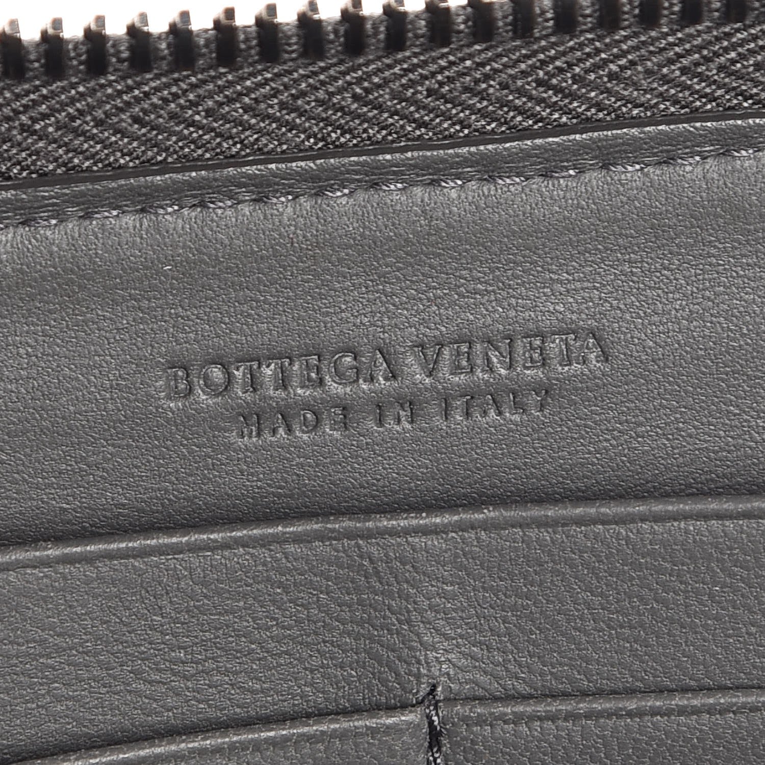 Bottega Veneta Nappa Intrecciato Zip Around Wallet Grey 6 of 9