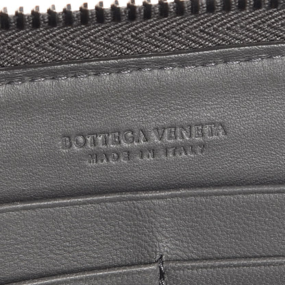 Bottega Veneta Nappa Intrecciato Zip Around Wallet Grey 6 of 9