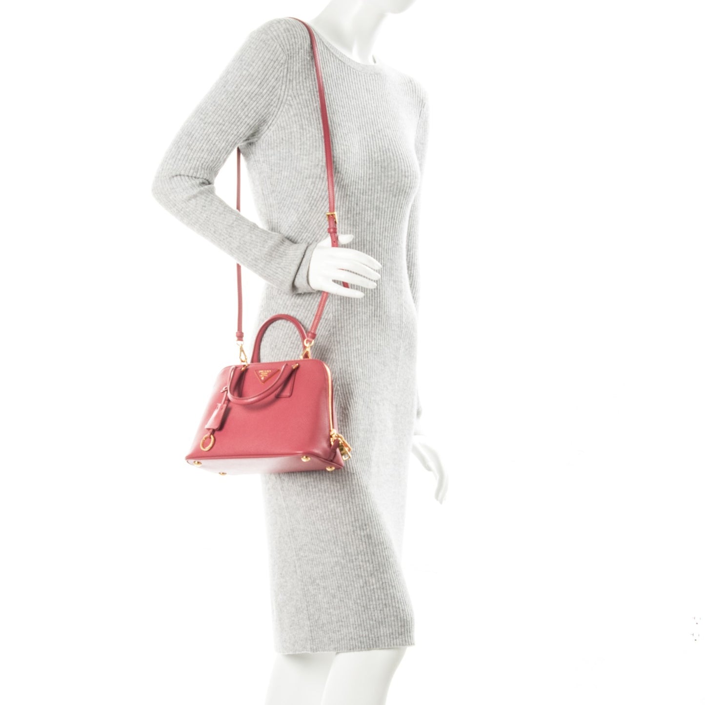 Saffiano Lux Small Promenade Tote Peonia