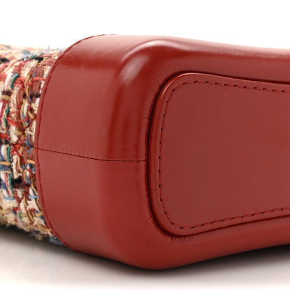 Chanel Tweed Calfskin Small Gabrielle Hobo Red Multicolor 10 of 13