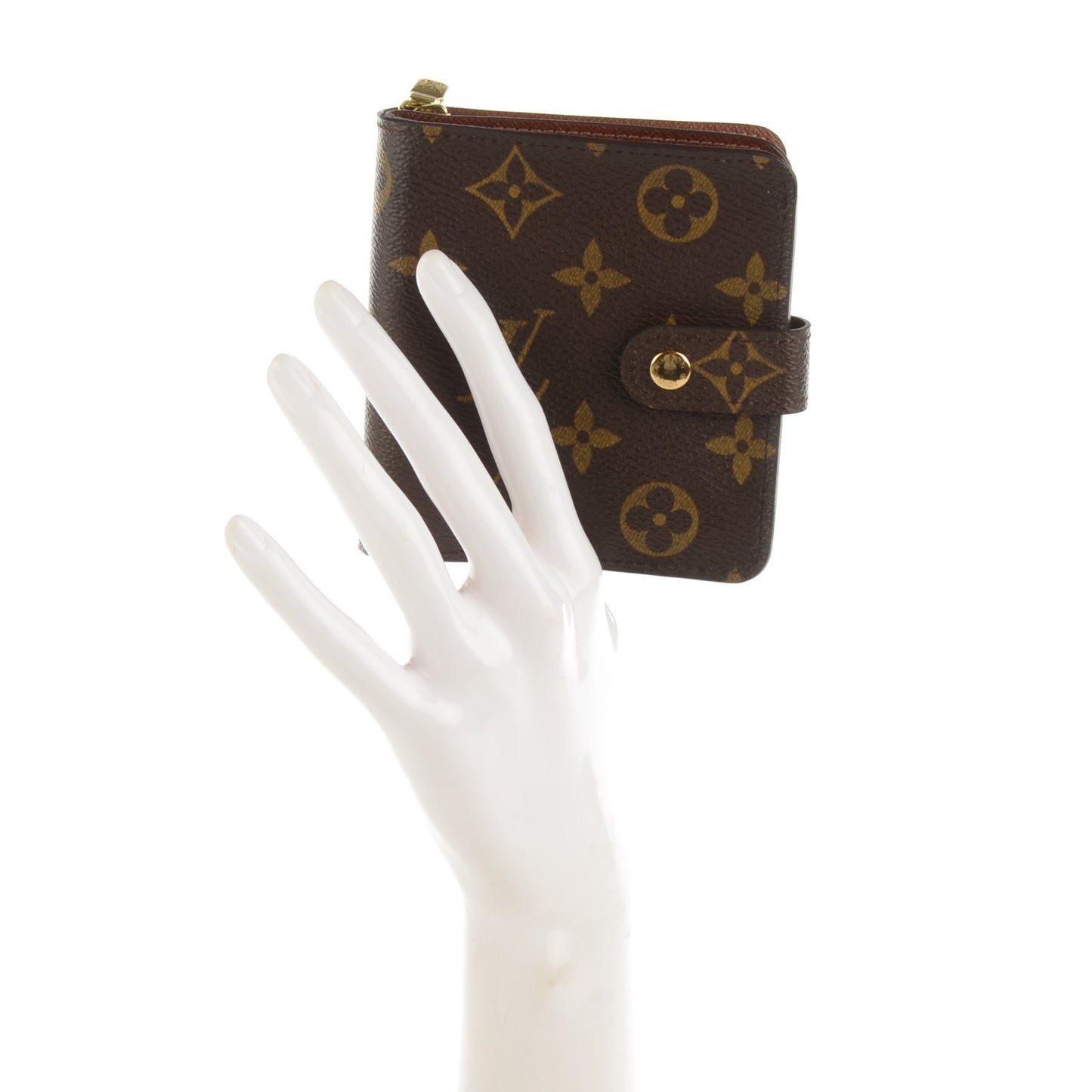 Monogram Compact Zippe Zipped Wallet