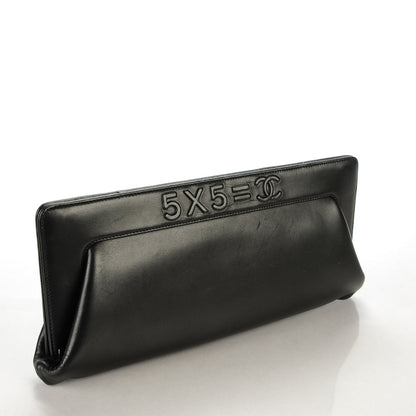Chanel Lambskin 5x5=CC Clutch Black 3 of 7