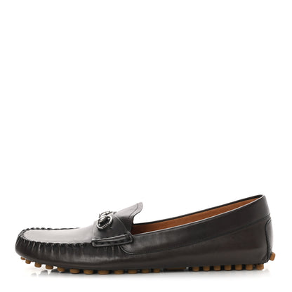 Gucci Calfskin Womens Horsebit Driver Loafer 41 Brown 1 of 10