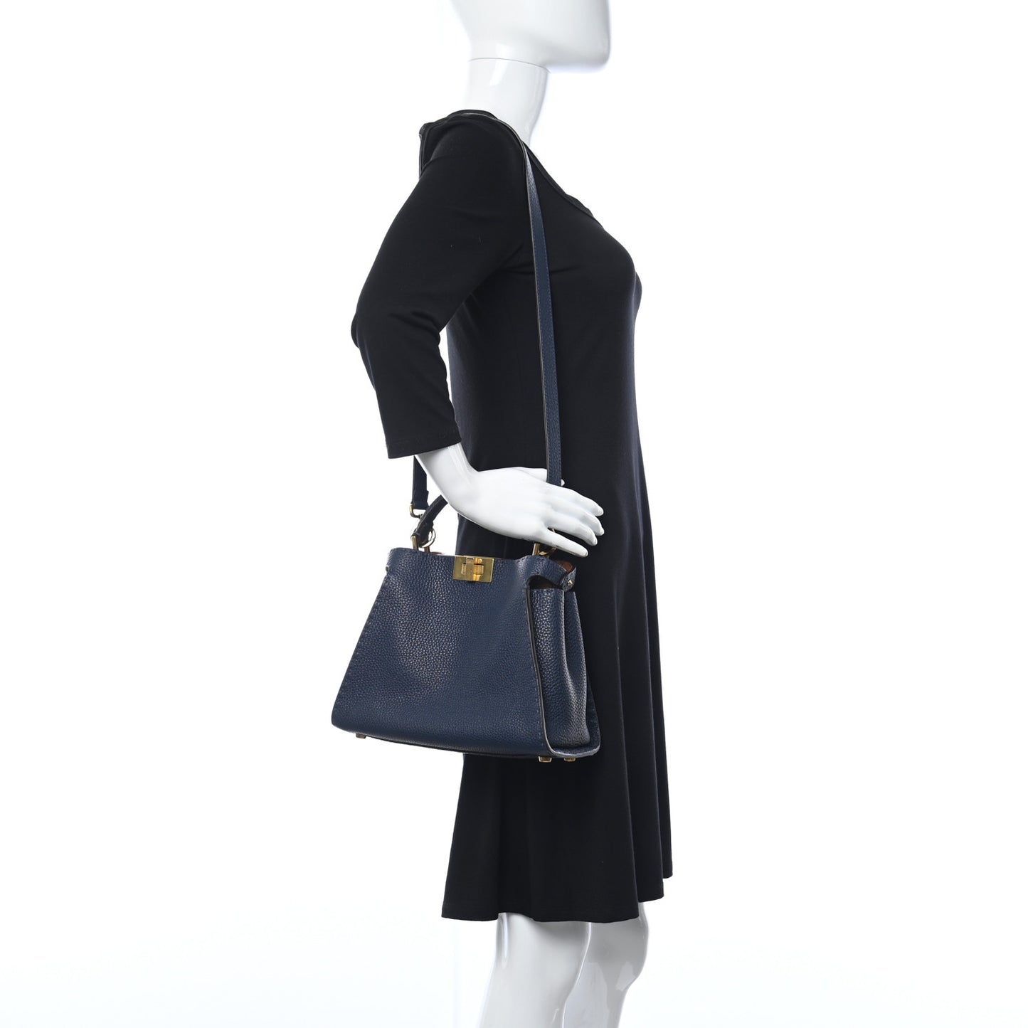 Cuoio Romano Selleria Bi-Color Medium Peekaboo Iconic Essentially Satchel Indaco Saddler