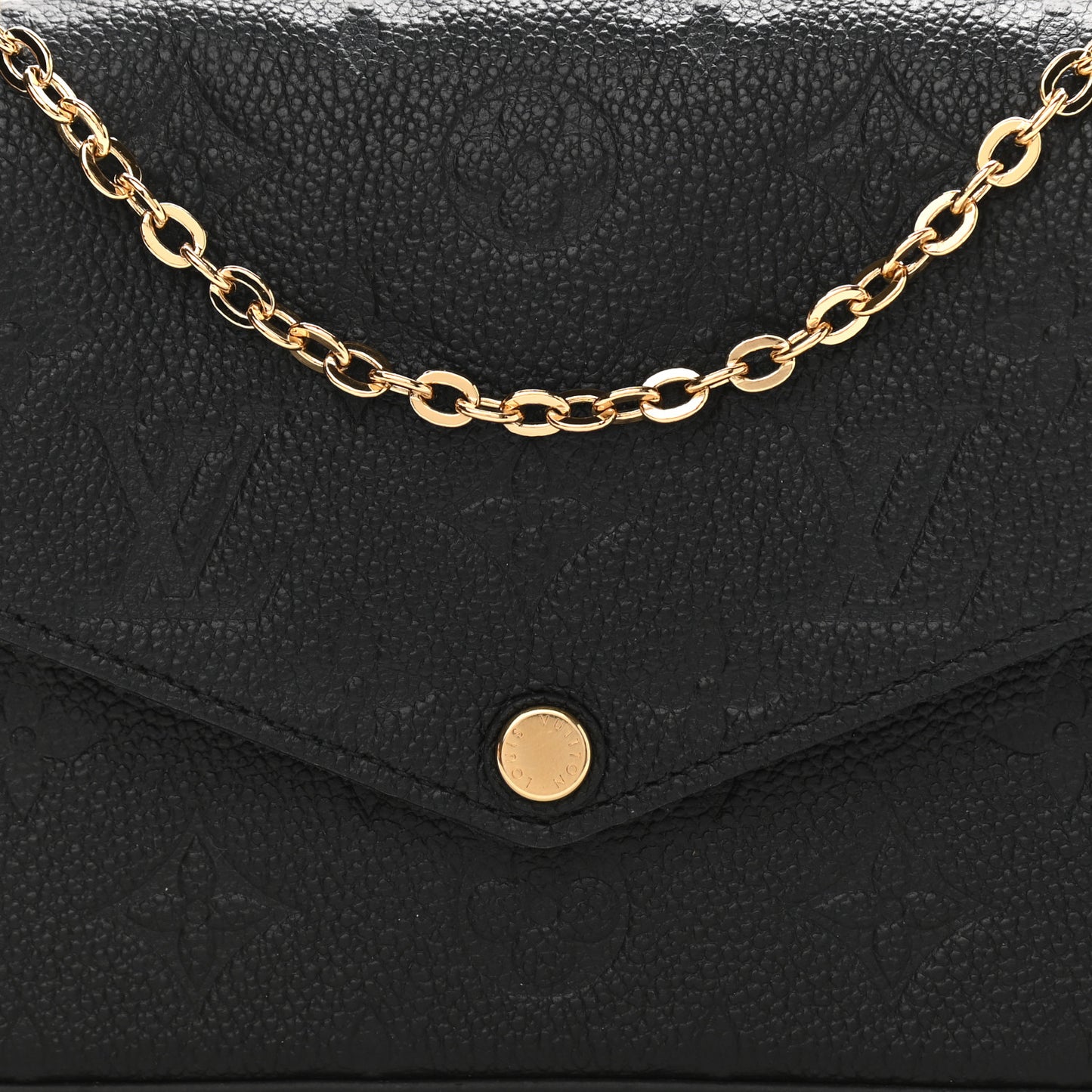 Empreinte Pochette Felicie Chain Wallet Black