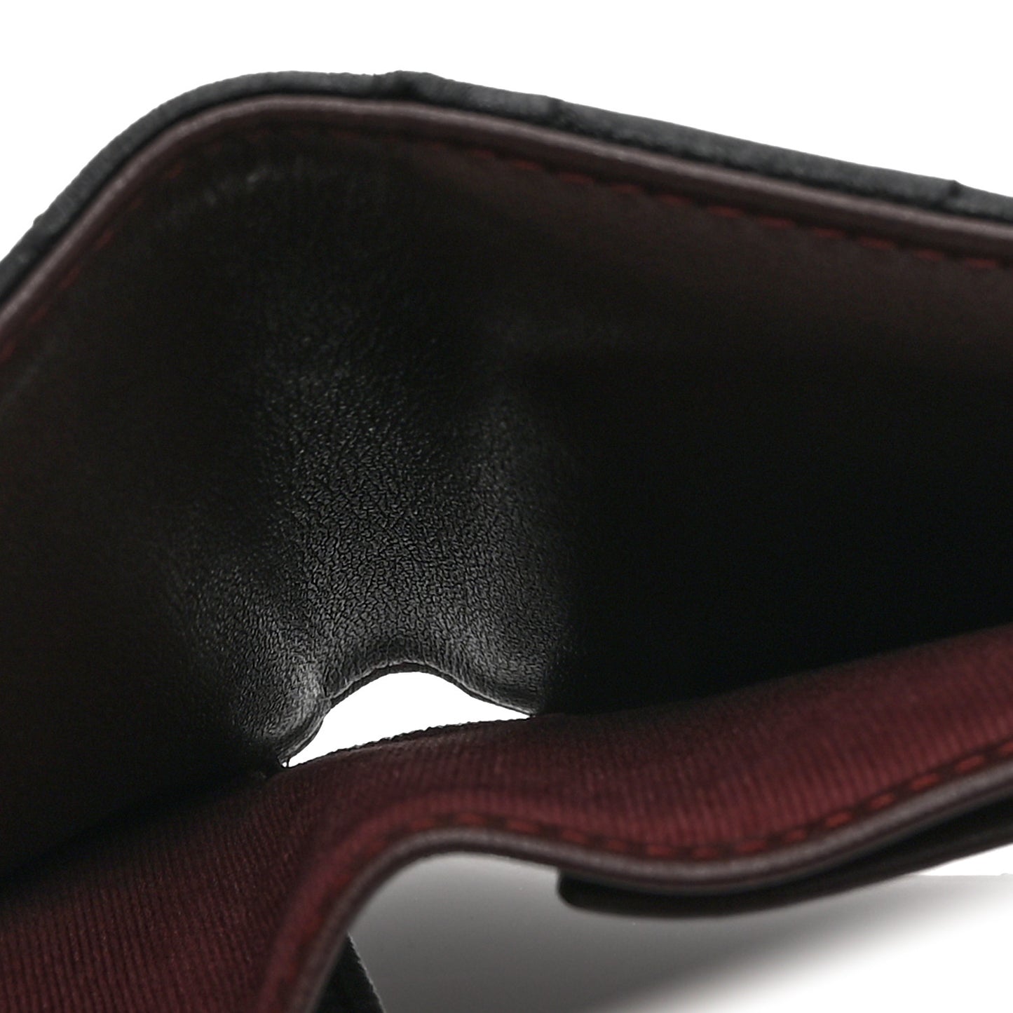 Lambskin Quilted Compact Flap Wallet Black