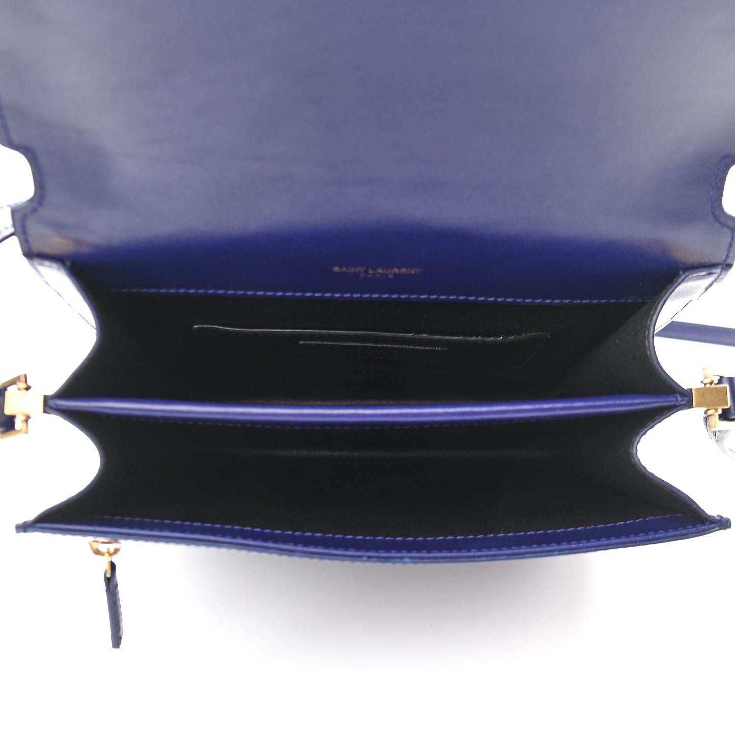 Calfskin Sao Shoulder Bag Saphir