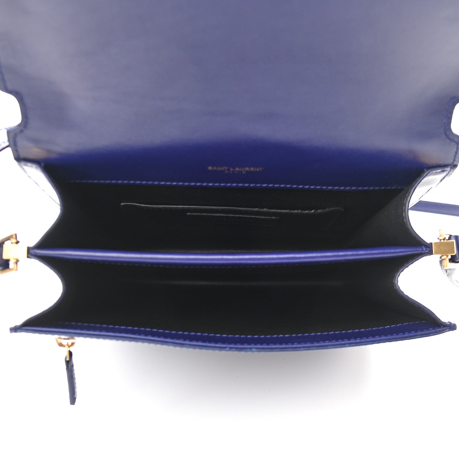 Saint Laurent Calfskin Sao Shoulder Bag Saphir 5 of 8