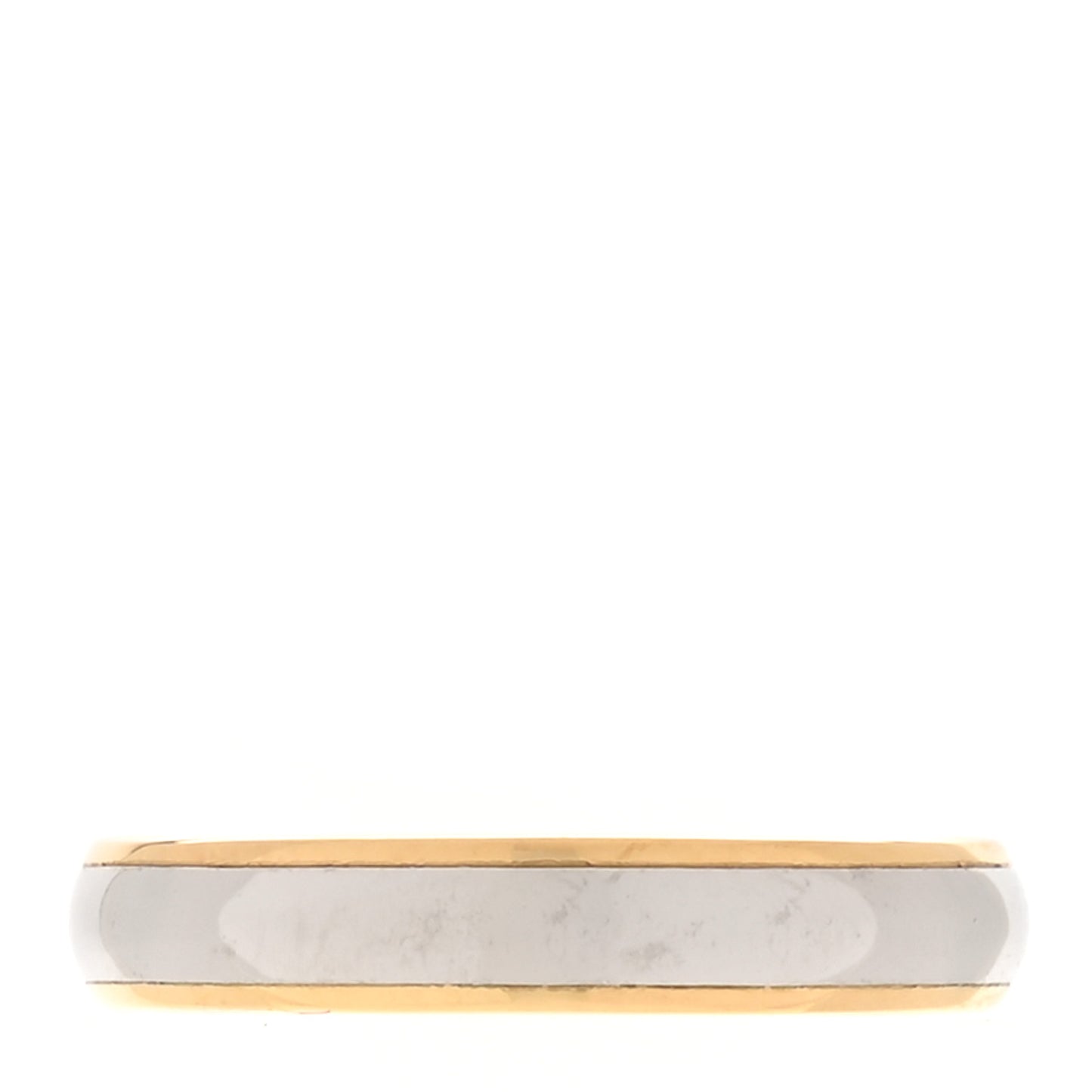 Platinum 18K Yellow Gold Lucida 4mm Band Ring 57 8