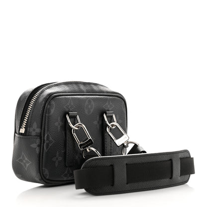 Louis Vuitton Monogram Eclipse Taigarama Outdoor Pouch Black 3 of 12