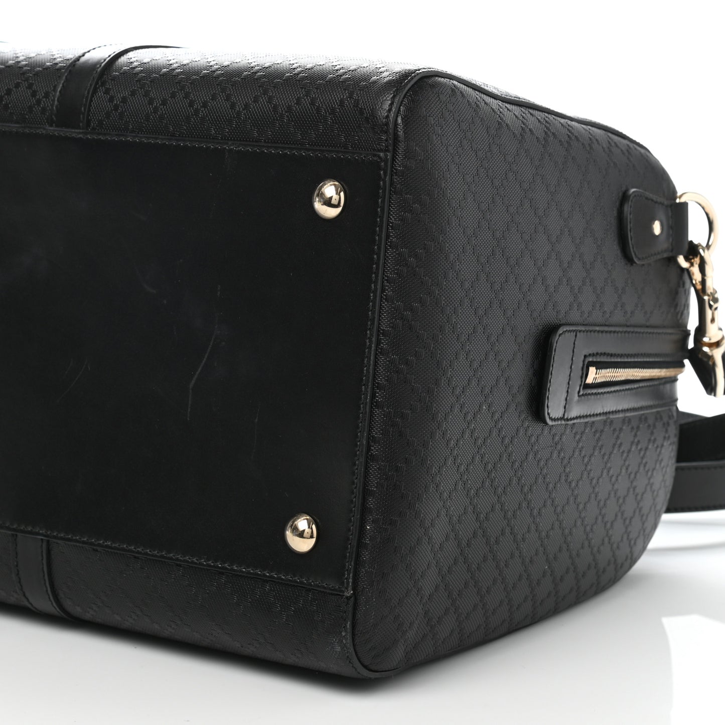 Bright Diamante Medium Carry On Duffle Black