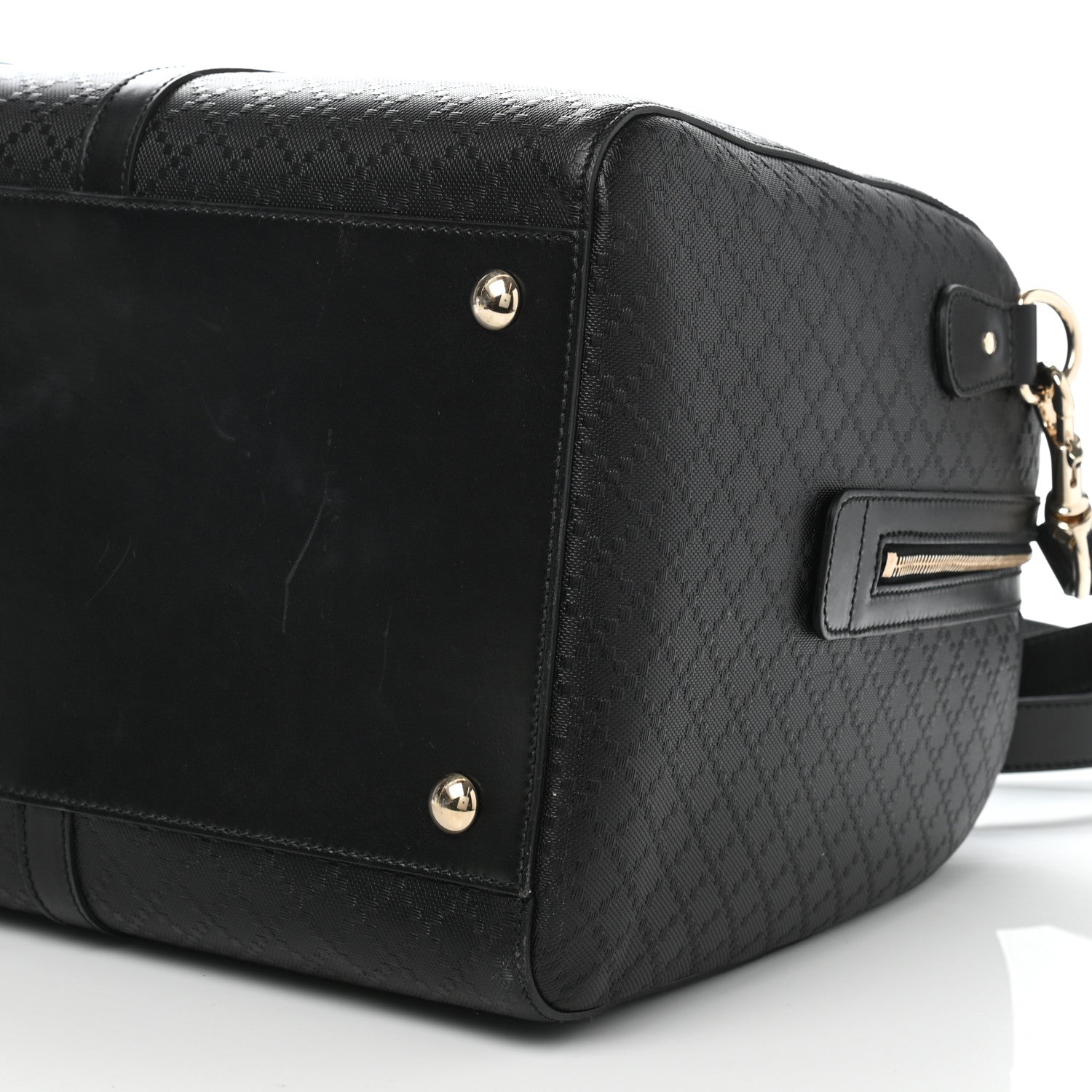 Gucci Bright Diamante Medium Carry On Duffle Black 6 of 12
