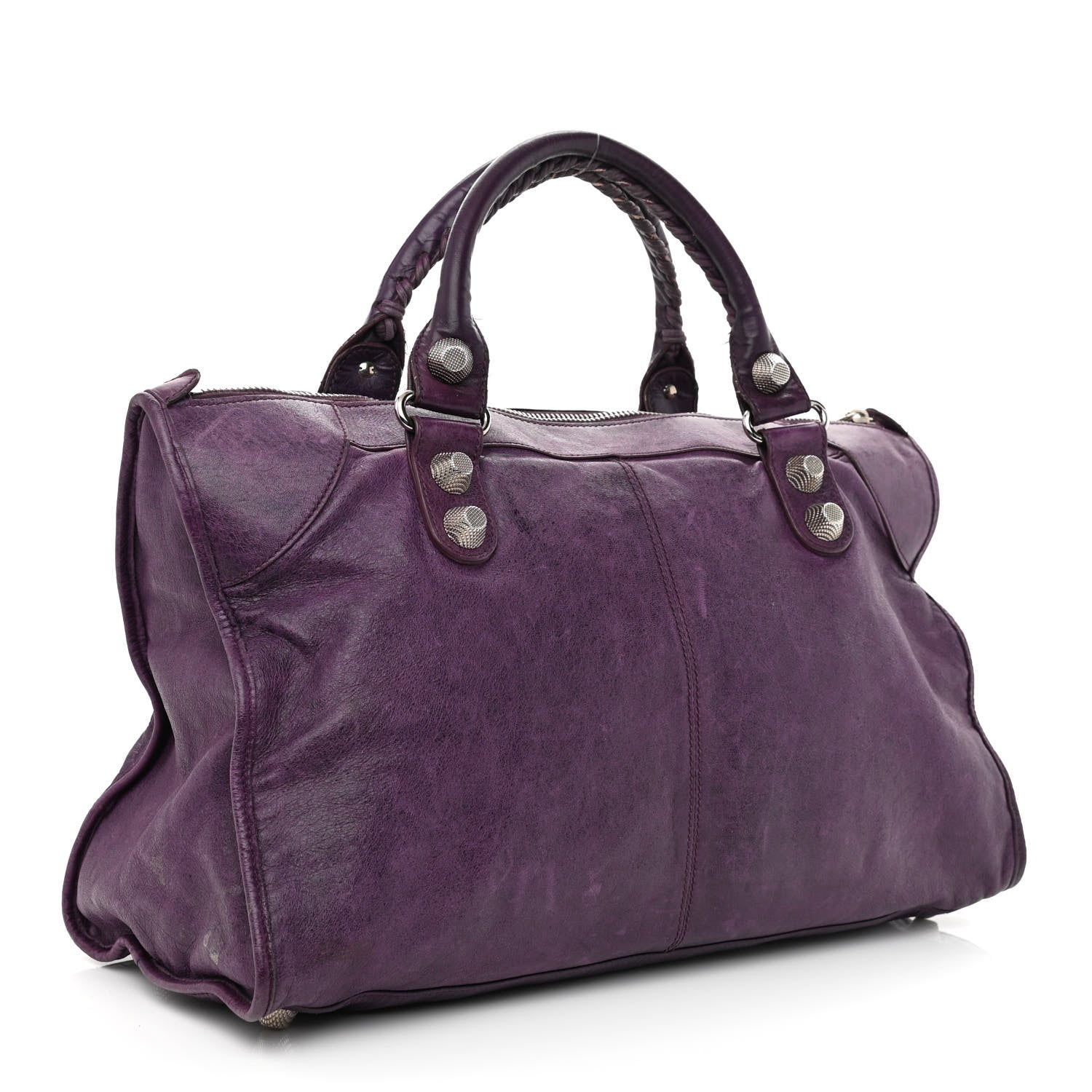 Balenciaga Agneau Giant 21 Silver Hardware Work Raisin 4 of 23