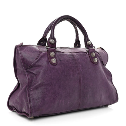 Balenciaga Agneau Giant 21 Silver Hardware Work Raisin 4 of 23