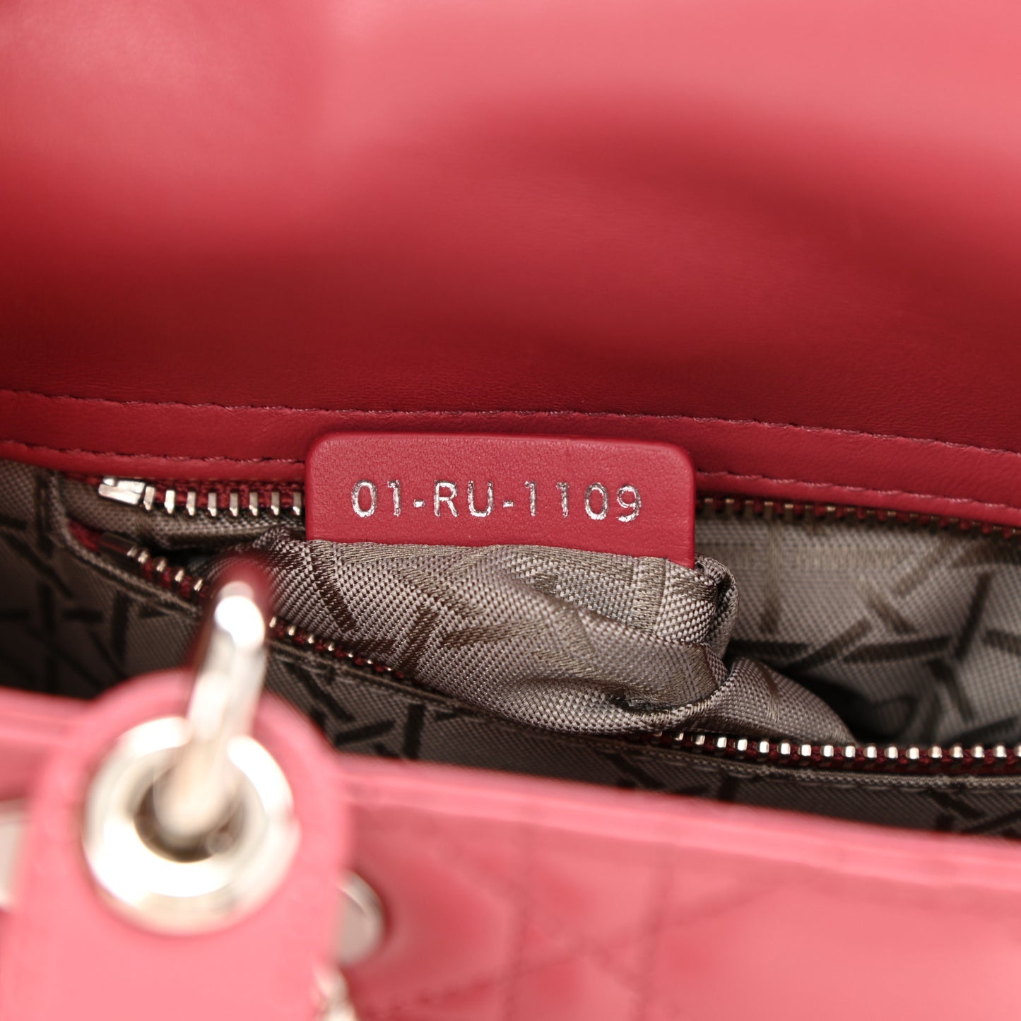 Lambskin Cannage Small My ABCDior Lady Dior Pink Honey