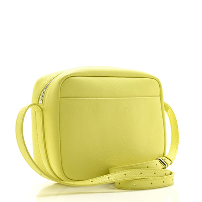 Balenciaga Calfskin Logo M Everyday Camera Bag Lime 3 of 14