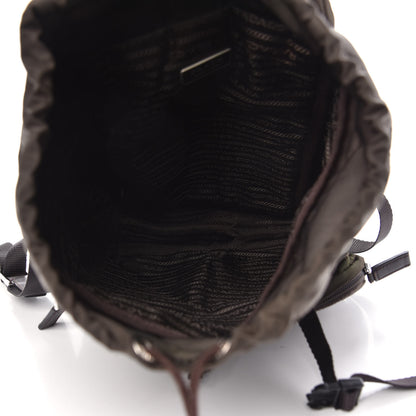 Prada Nylon Vela Saffiano Backpack Ebano 5 of 11