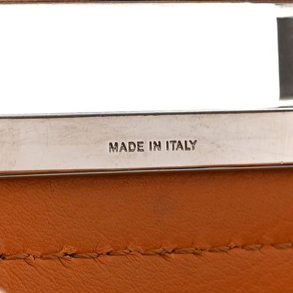Fendi Vitello Seta Shiny Nappa Plexiglass Granite Medium Peekaboo Iconic Satchel Ginger Latte 7 of 12