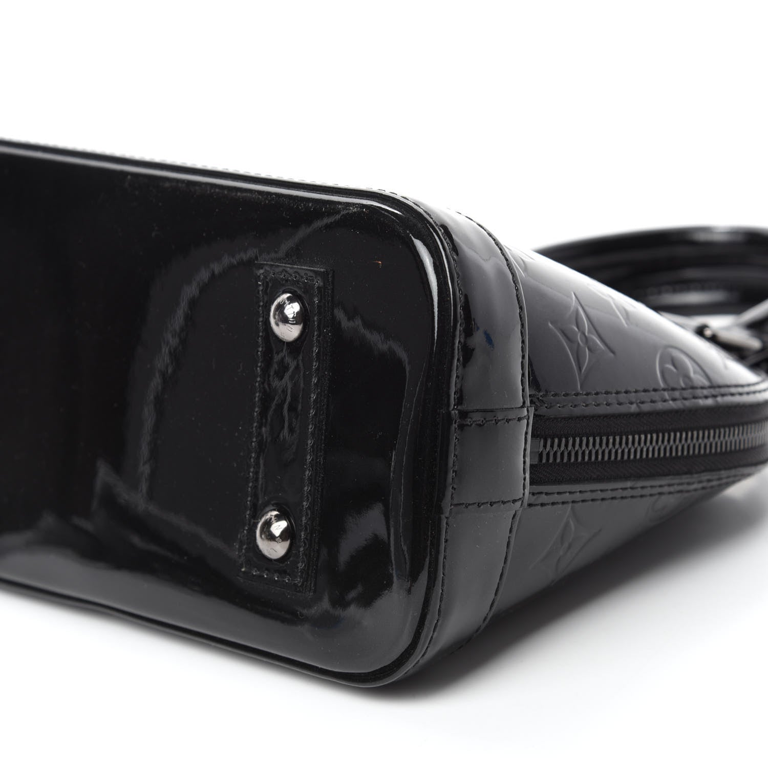 Louis Vuitton Vernis Alma BB Noir Magnetique 7 of 10