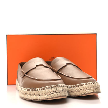 Hermes Calfskin Mens Trip Espadrilles 43 Naturel Safari 9 of 9