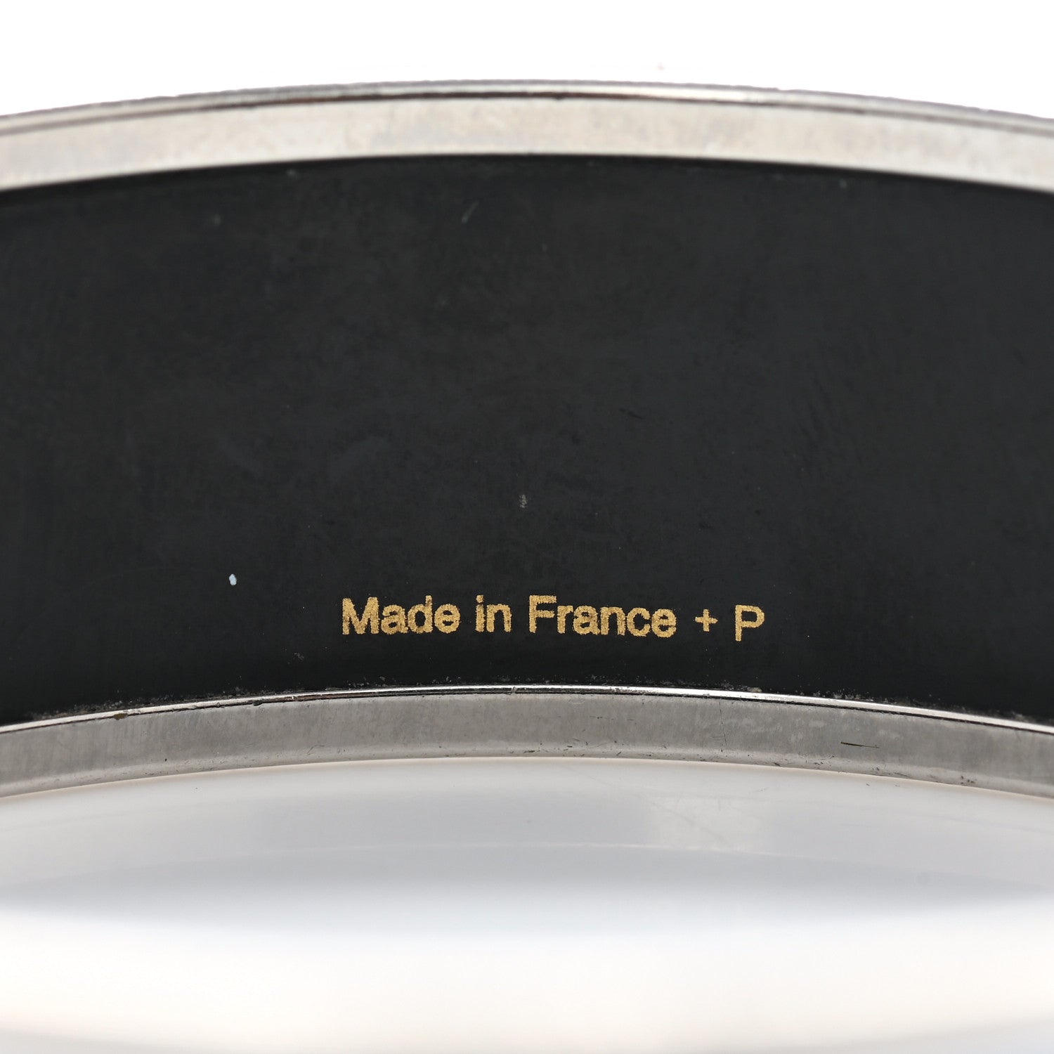 Hermes Enamel Printed Wide Caleche Bracelet 62 5 of 5