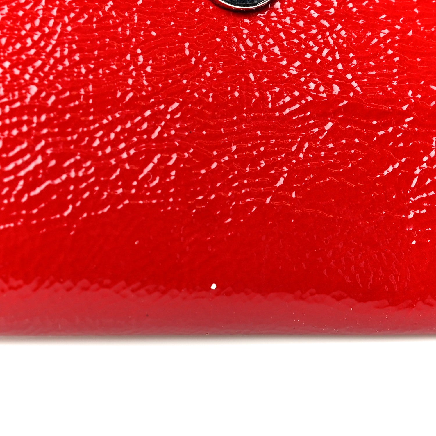 Saint Laurent Textured Patent Monogram Large Belle De Jour Clutch Red 14 of 18