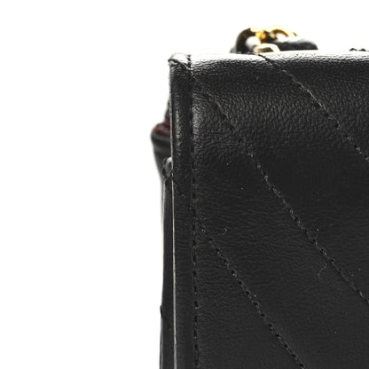 Chanel Lambskin Ribbon Quilted Small Single Flap Black 12 of 12