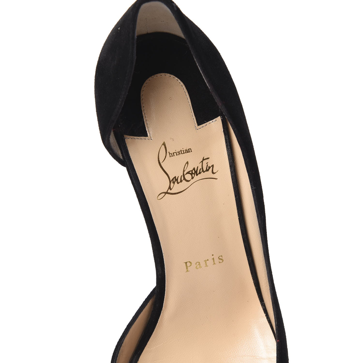 Christian Louboutin Veau Velours Iriza 70 Pumps 39.5 Black 7 of 8