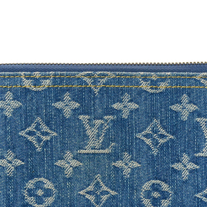 Louis Vuitton Monogram Denim Zippy Wallet NM Blue 7 of 7
