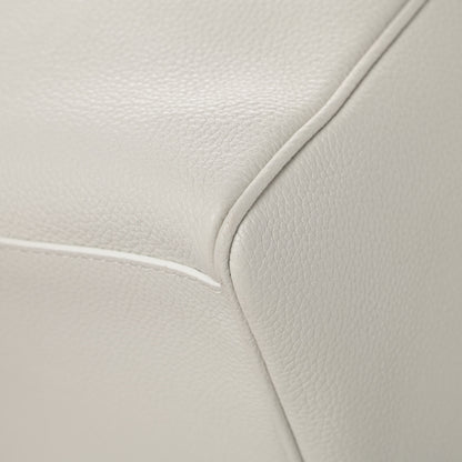 Versace Grained Calfskin Palazzo Bowler White 10 of 13