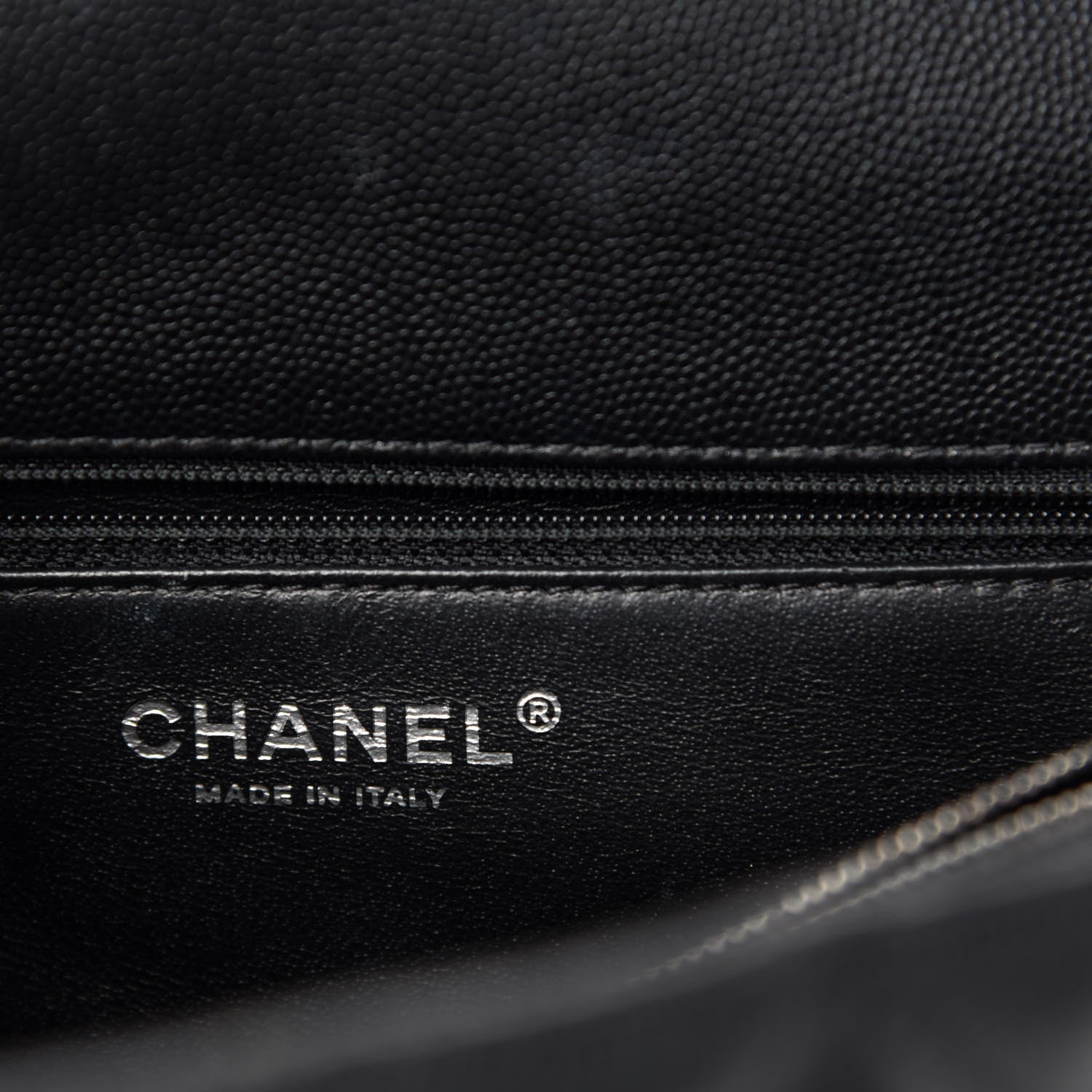 Chanel Caviar Lizard Quilted Small Coco Handle Flap Black 14 of 17