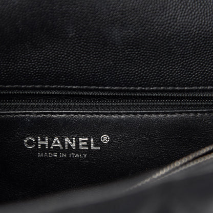 Chanel Caviar Lizard Quilted Small Coco Handle Flap Black 14 of 17
