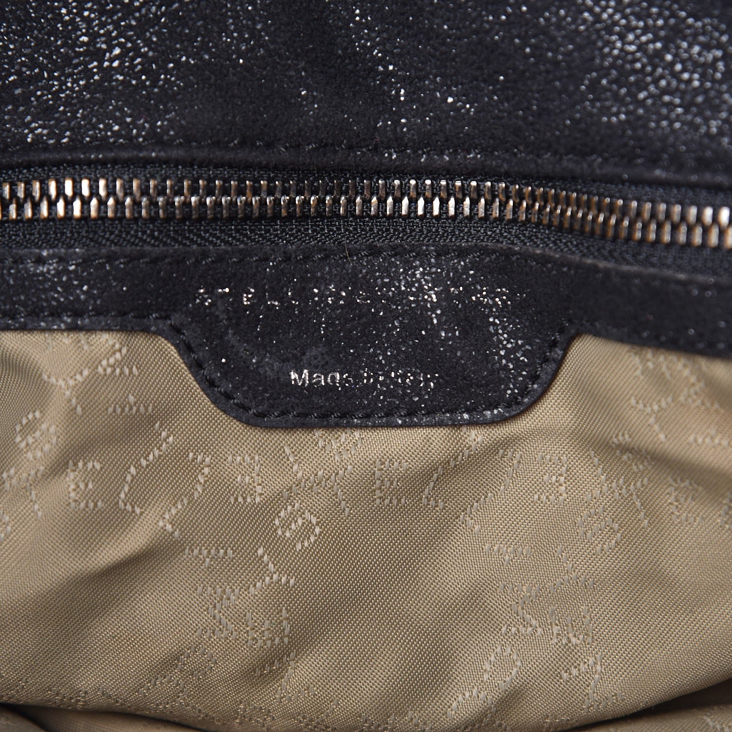Stella McCartney Shaggy Deer Small Falabella Fold Over Tote Black 6 of 8