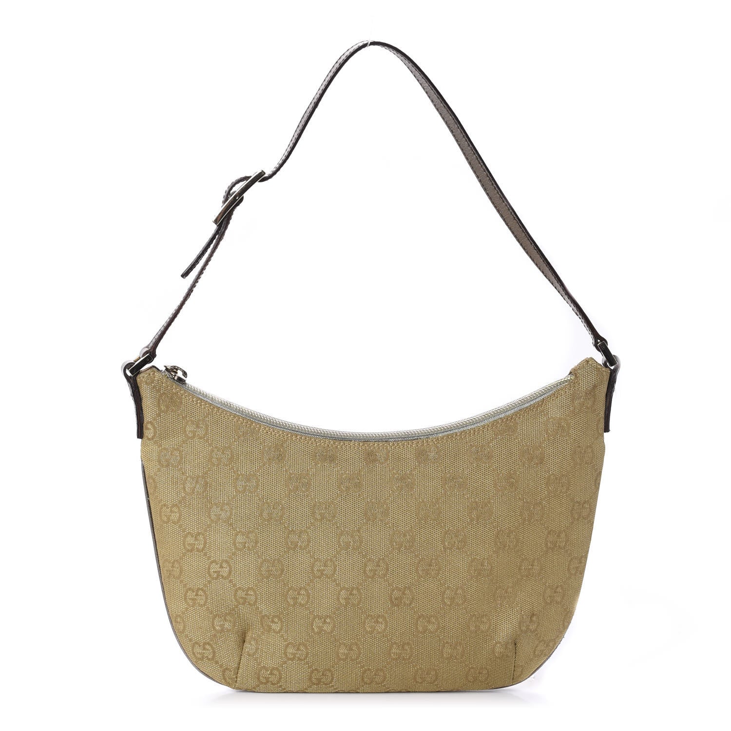 Gucci Monogram Small Shoulder Bag Pewter 1 of 11