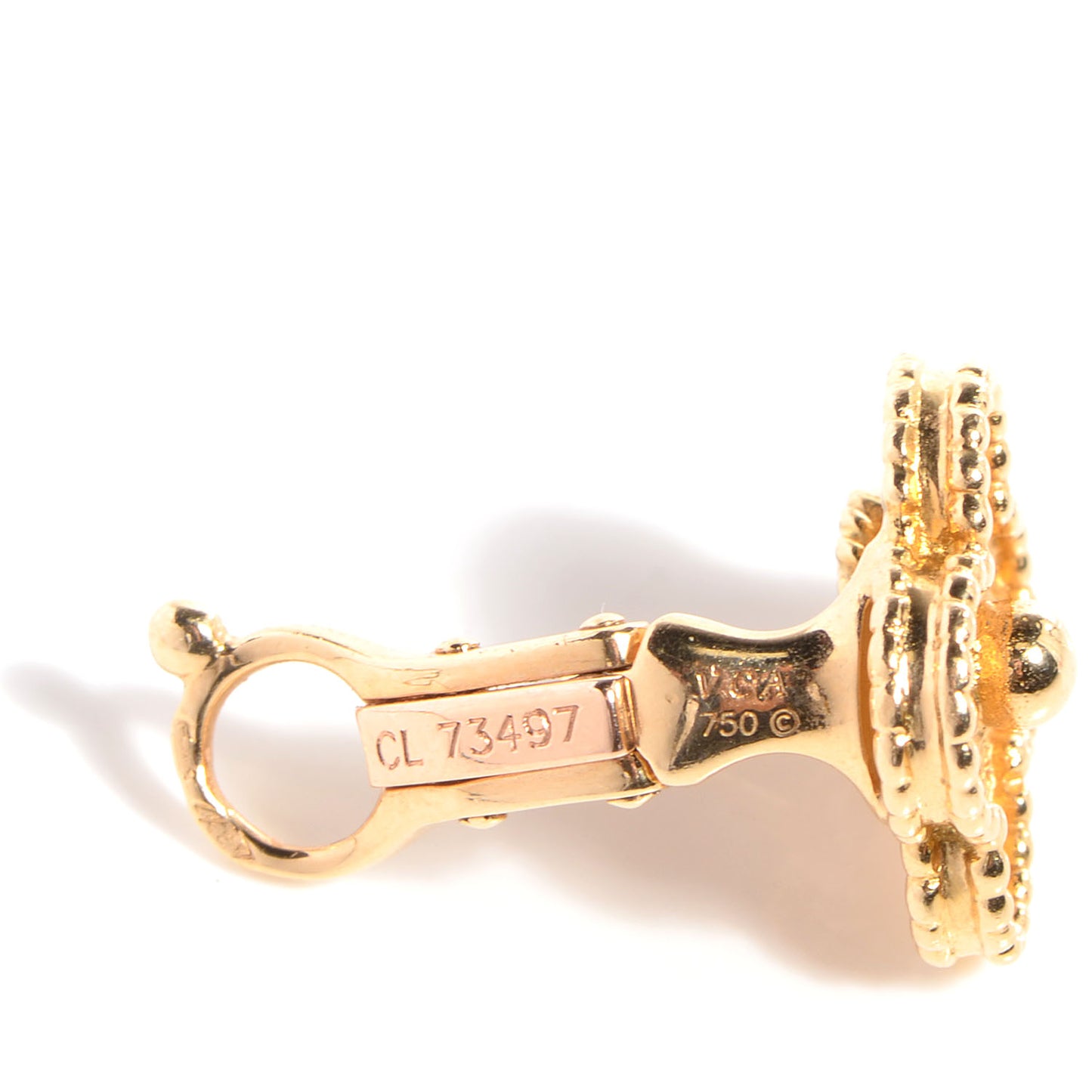 18K Yellow Gold Vintage Alhambra Earrings