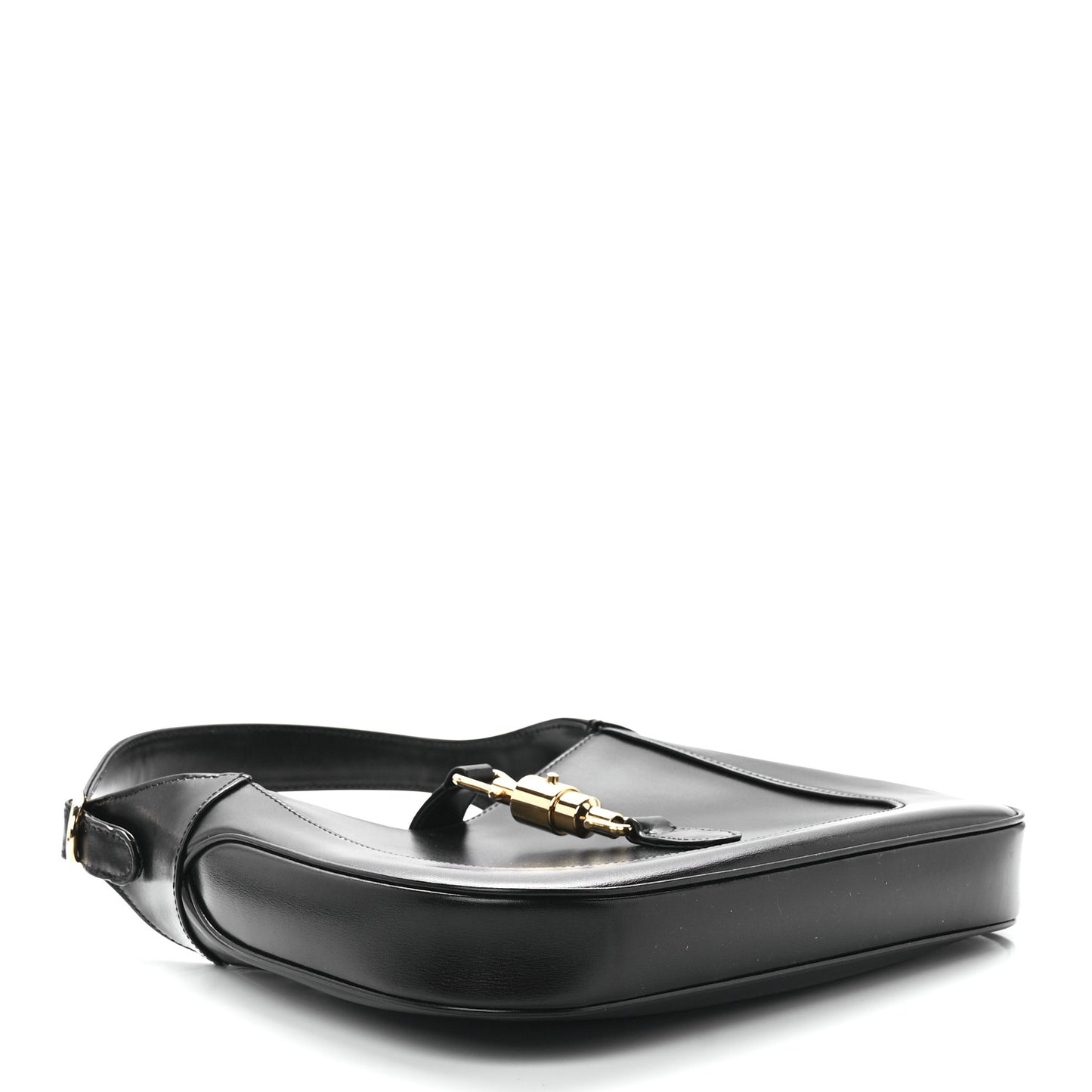 Boarded Dyana Lux Calfskin Small Jackie 1961 Hobo Black