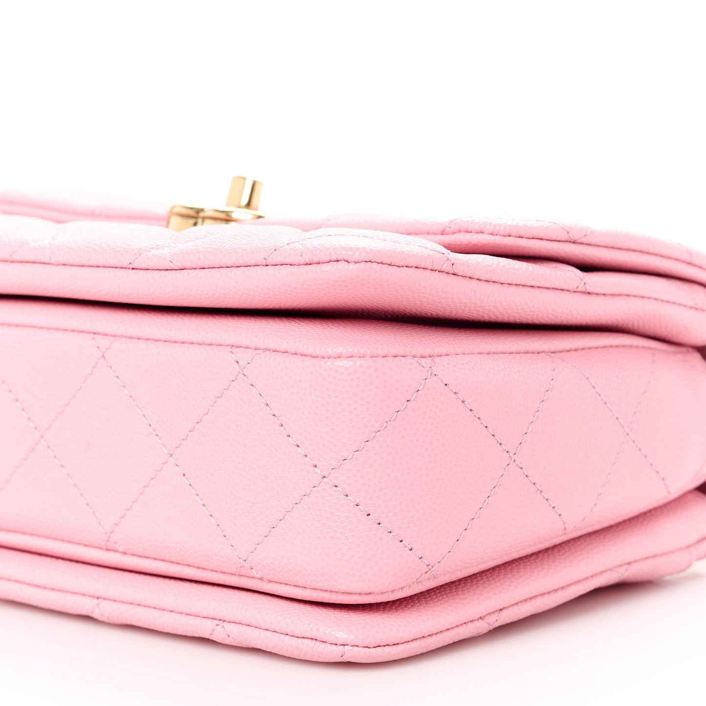 Caviar Quilted Mini Coco First Flap Pink