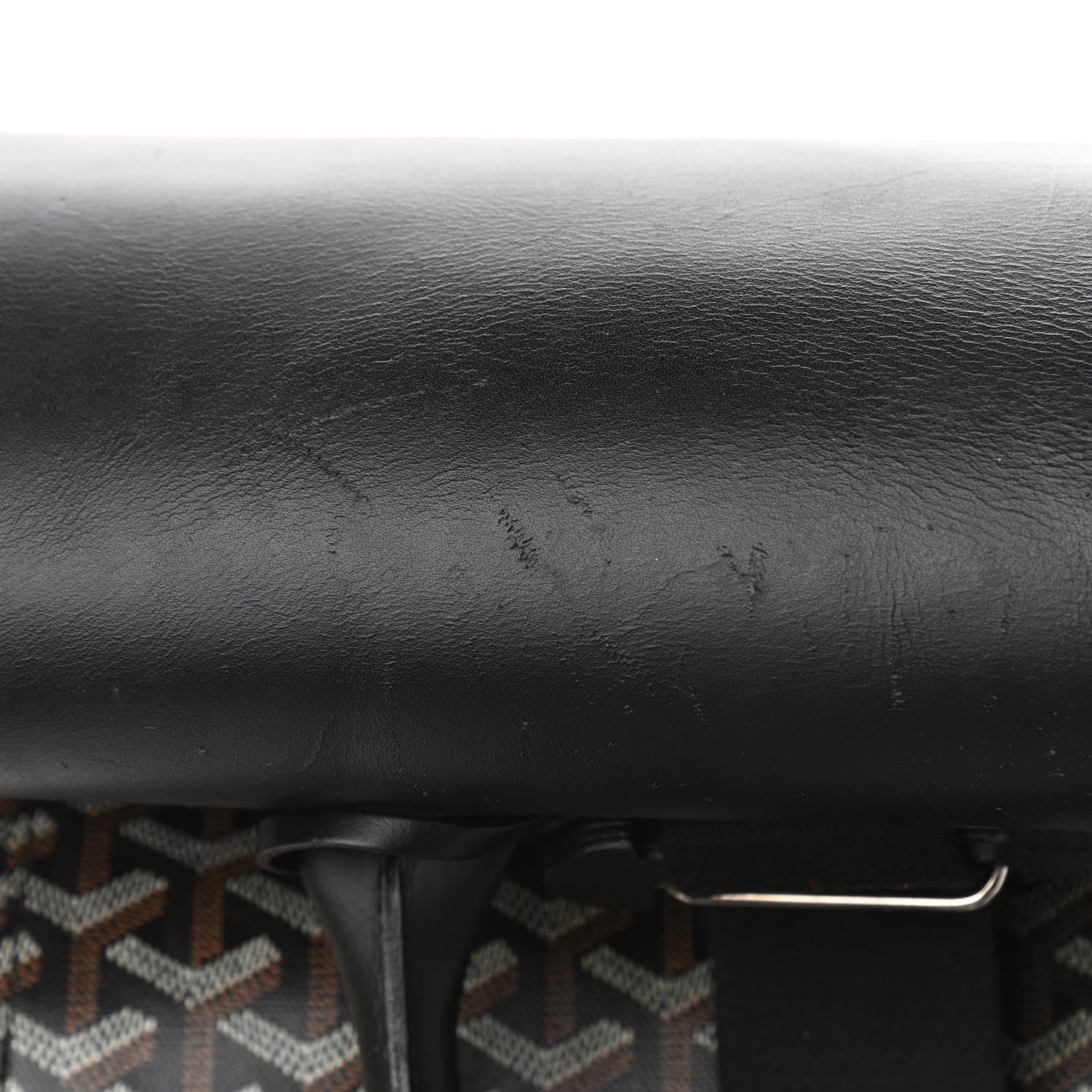 Goyard Goyardine Calfskin Alpin MM Backpack Black 13 of 14