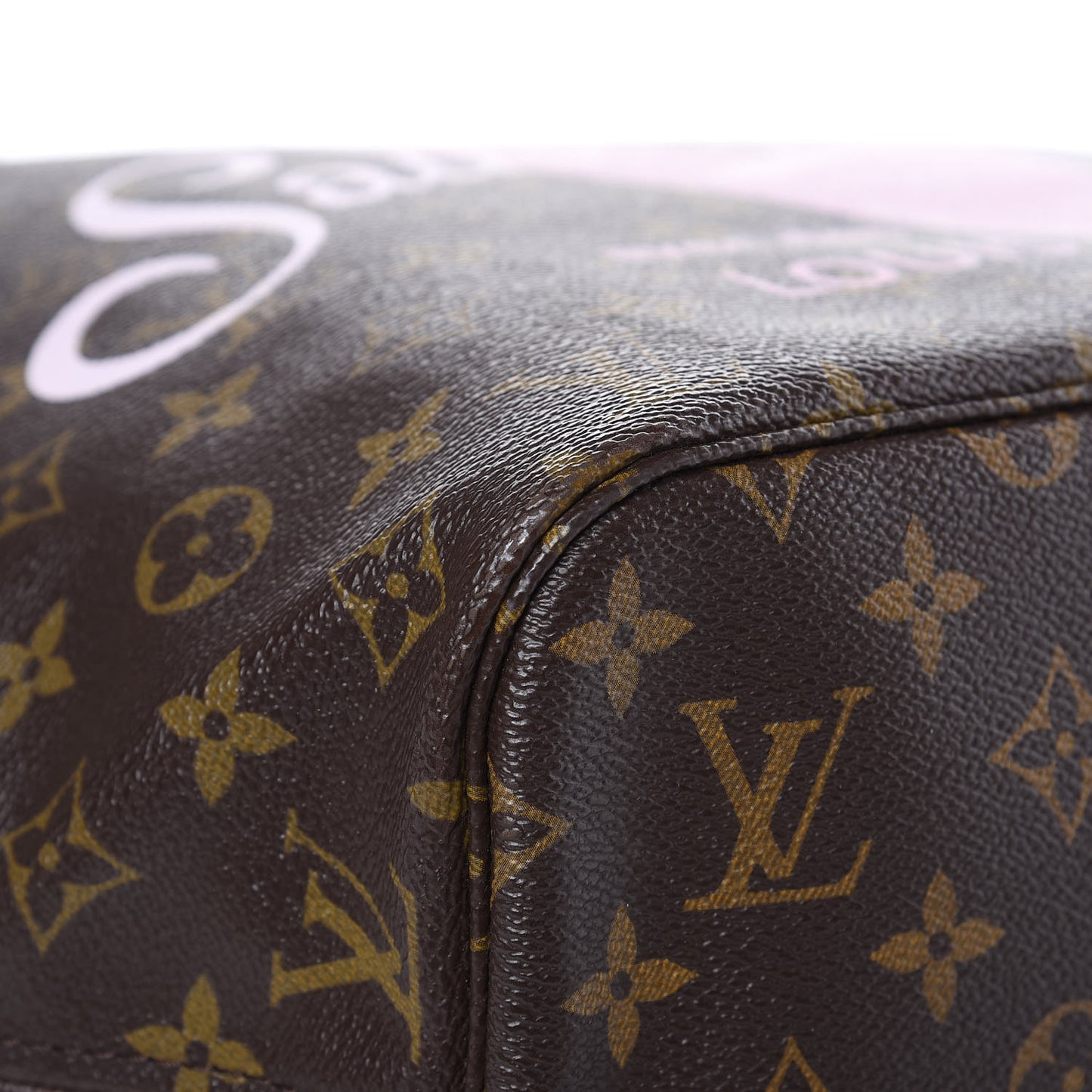 Monogram Saint Barth V Neverfull MM Rose Ballerine