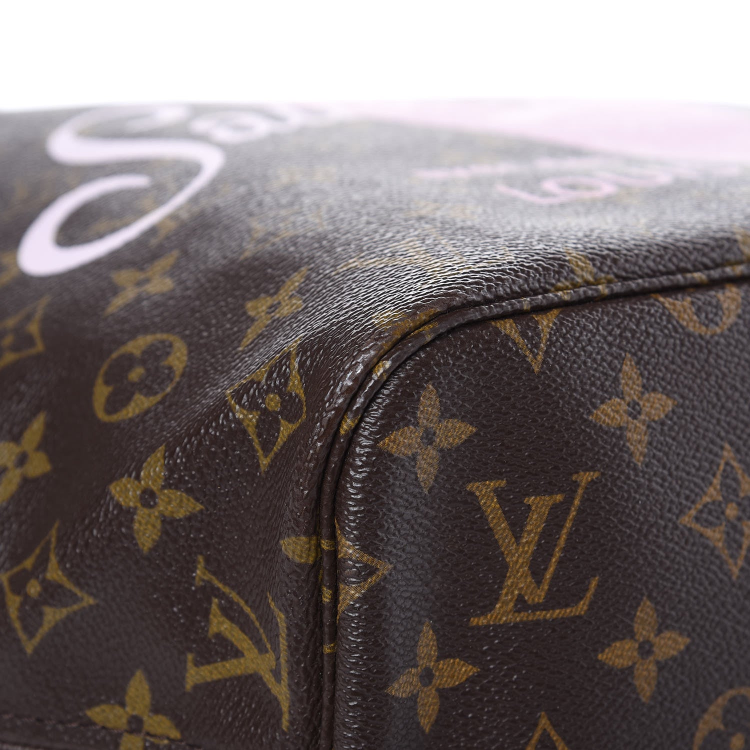 Louis Vuitton Monogram Saint Barth V Neverfull MM Rose Ballerine 9 of 20