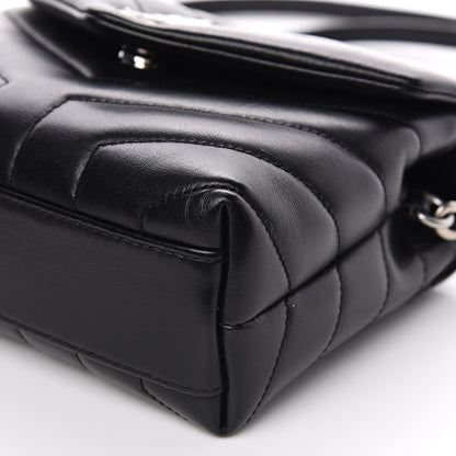Saint Laurent Calfskin Y Quilted Monogram Toy Loulou Crossbody Bag Black 8 of 10