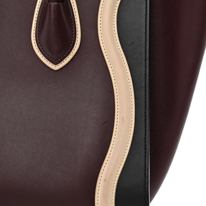 Celine Smooth Calfskin Micro Tri-Color Luggage Burgundy 13 of 23