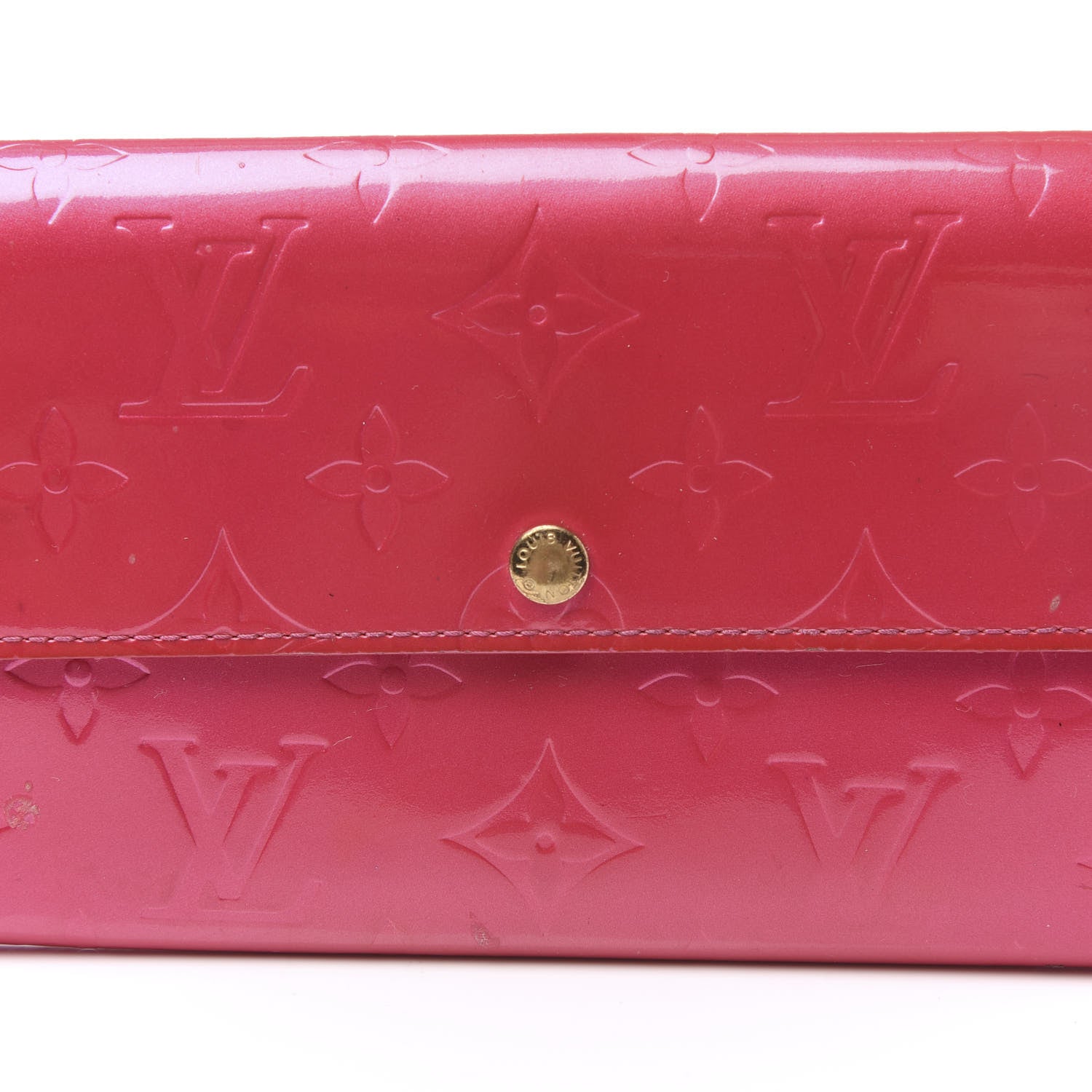 Louis Vuitton Vernis Sarah Wallet Fuchsia 6 of 8
